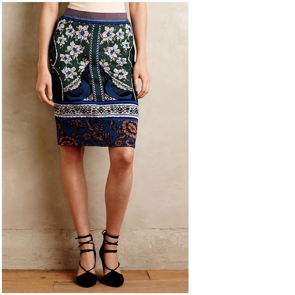 Anthropologie Moth Pencil Skirt Sweater 